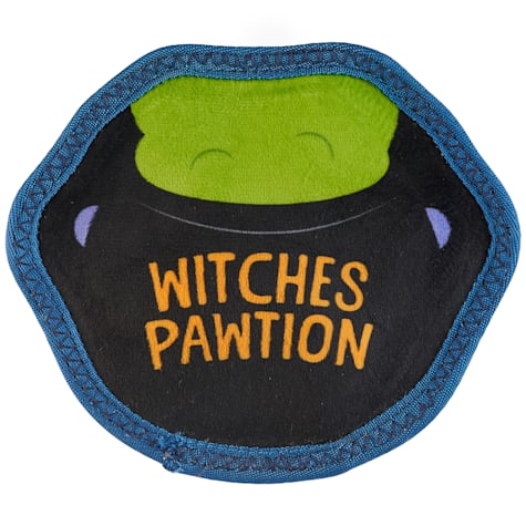 Outward Hound Black Tough Skinz Durable with Two Tough Layers, Witch Pawtion, Squeaky Dog Toy