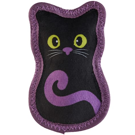 Outward Hound Black Tough Skinz Durable Squeaky Dog Toy with Two Tough Layers, Cat , Squeaky Dog Toy