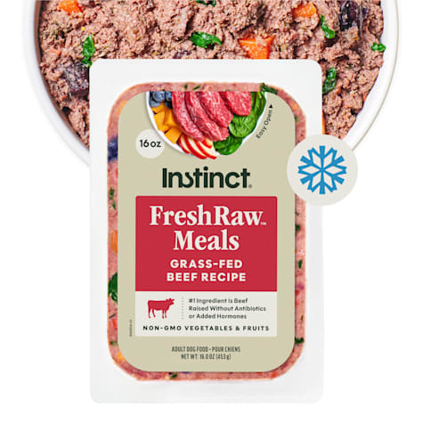 Instinct FreshRaw Meals Grass-Fed Beef Recipe Dog Food