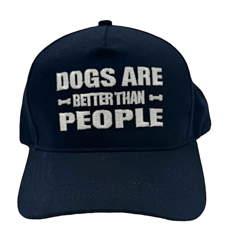 Zanden Embroidered Dogs Are Better Than People Navy Baseball Hat
