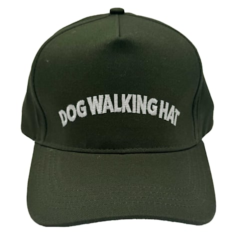 Zanden Embroidered Dog Walking Olive Baseball Hat