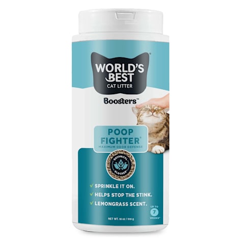 World's Best Cat Litter Boosters Poop Fighter Maximum Odor Defense Additive