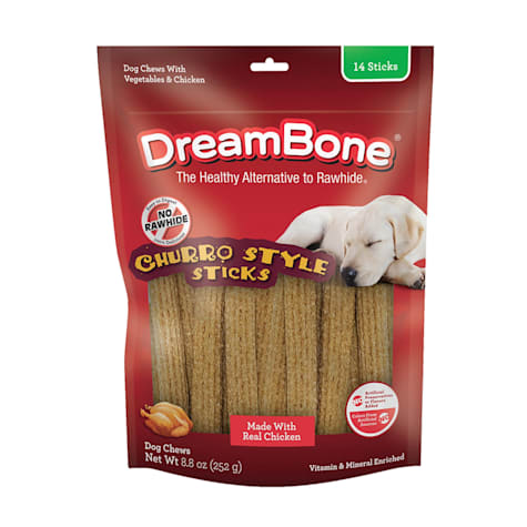 DreamBone Churro-Style Sticks Rawhide-Free Chews for Dogs