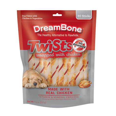 DreamBone Twists Wrapped with Chicken Rawhide-Free Chews for Dogs