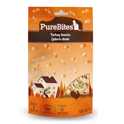 PureBites Turkey Freeze Dried Cat Fall Treats