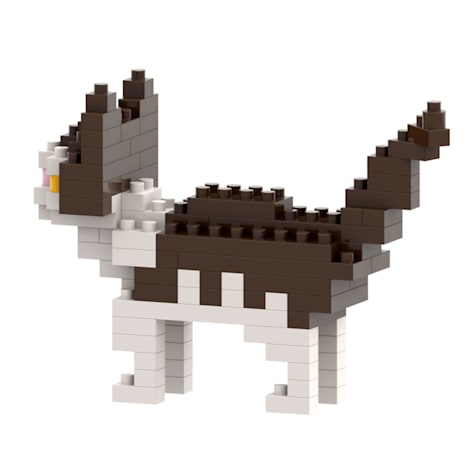 Toysmith Brixies Cat Brick Building Toy