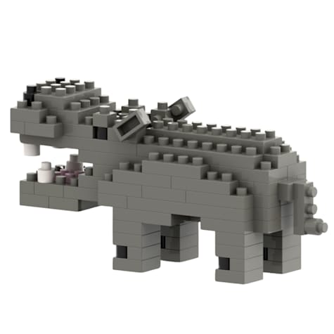 Toysmith Brixies Hippo Brick Building Toy