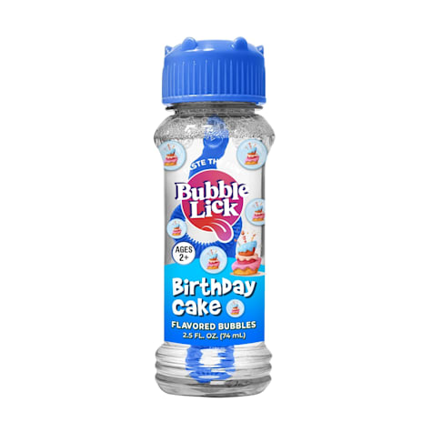 Toysmith BubbleLick Flavored Birthday Cake Candy Bubbles