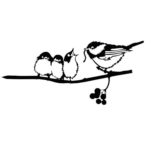Primitives by Kathy Chickadee Metal Outdoor Art