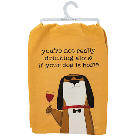 Primitives by Kathy Dog Is Home Kitchen Towel