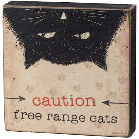 Primitives by Kathy Caution Block Sign