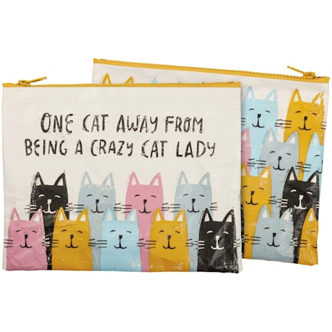 Primitives By Kathy One Cat Away Zipper Pouch