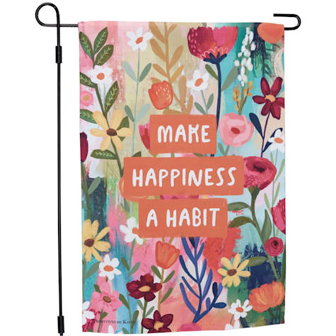 Primitives by Kathy Happiness Garden Flag