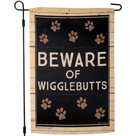 Primitives by Kathy Wigglebutts Garden Flag