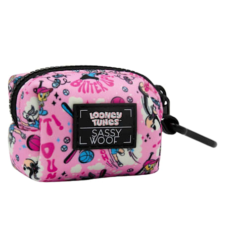 Sassy Woof Looney Tunes Pink Dog Waste Bag Holder