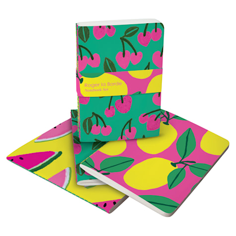 Roger la Borde Cute Fruit A6 Softback Journal Set