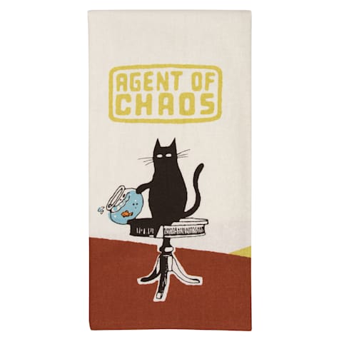 Blue Q Agent of Chaos Dish Towel