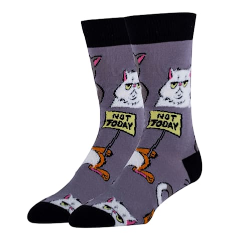 Oooh yeah! Men's Not Today Funny Crew Socks