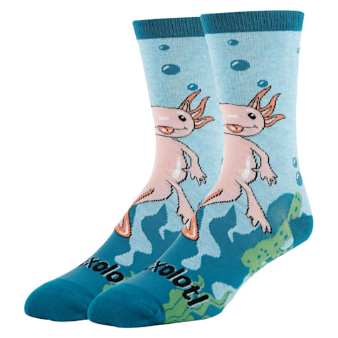 Oooh yeah! Men's Relaxolotl Funny Crew Socks
