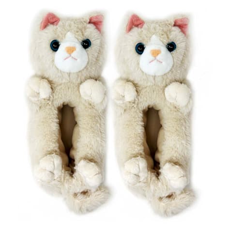 Oooh yeah! Women's Fuzzy Molly the Kitty Non-Skid Slippers