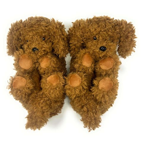 Oooh yeah! Women's Fuzzy Coco the Doodle Non-Skid Slippers