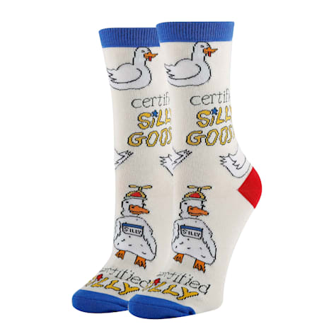 Oooh yeah! Women's Silly Goose Funny Crew Socks