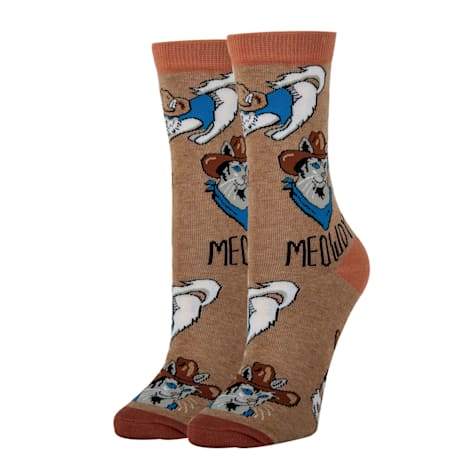 Oooh yeah! Women's Meowdy Funny Crew Socks