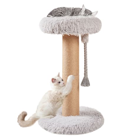 UniPaws Wood Modern Cat Tree with Sisal Scratching Post