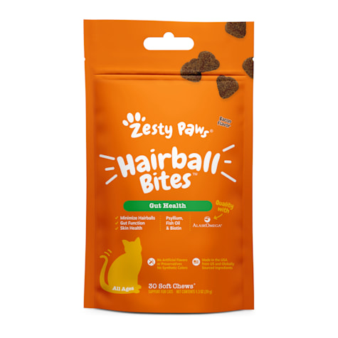Zesty Paws Hairball Bites Bacon for Cats