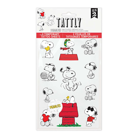Tattly Snoopy Tattoo Sheet