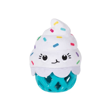 PetShop by Fringe Studio Here For The Cupcakes Rubber Dog Toy