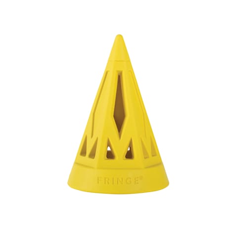 PetShop by Fringe Studio Yellow You Cone Do It! Rubber Dog Toy