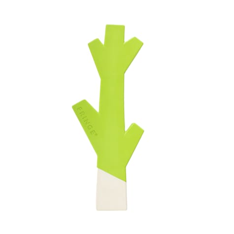 PetShop by Fringe Studio Lime/White Stick With Me Rubber Dog Toy