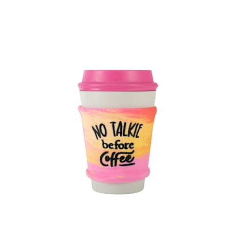 PetShop by Fringe Studio No Talkie Before Coffee Rubber Dog Toy