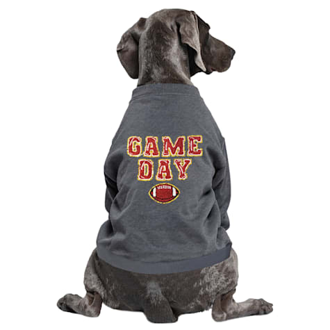 Buttercup Game Day Crewneck Short Sleeve Dog Sweatshirt