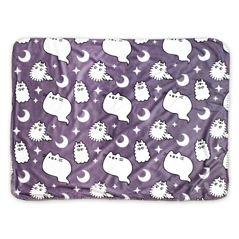Pusheen Halloween Pattern Ghost Blanket for Cats