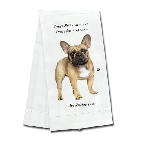 E&S Pets French Bulldog Kitchen Towel