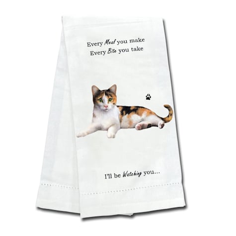 E&S Pets Calico Cat Kitchen Towel