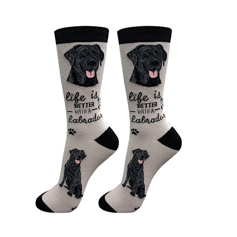 E&S Pets Black Lab Socks