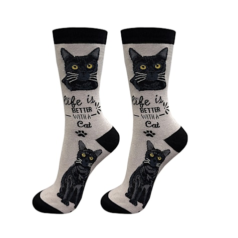 E&S Pets Black Cat Socks
