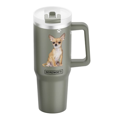 E&S Pets Tan Chihuahua Ultimate Stainless Steel Mug