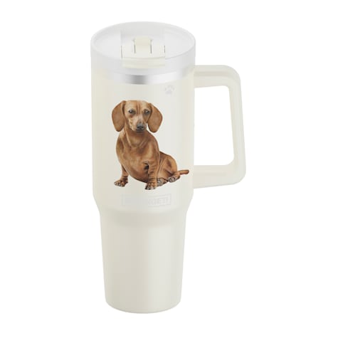 E&S Pets Red Dachshund Ultimate Stainless Steel Mug