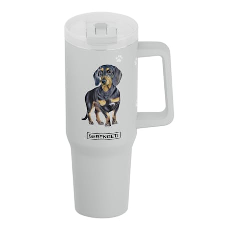 E&S Pets Black Dachshund Ultimate Stainless Steel Mug