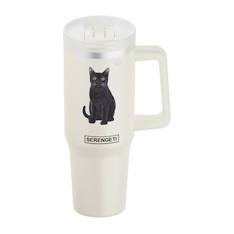 E&S Pets Black Cat Ultimate Stainless Steel Mug