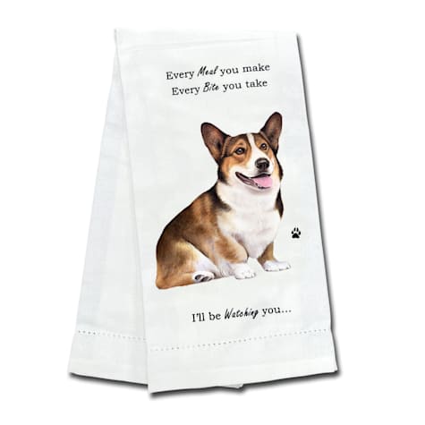 E&S Pets Welsh Corgi Kitchen Towel