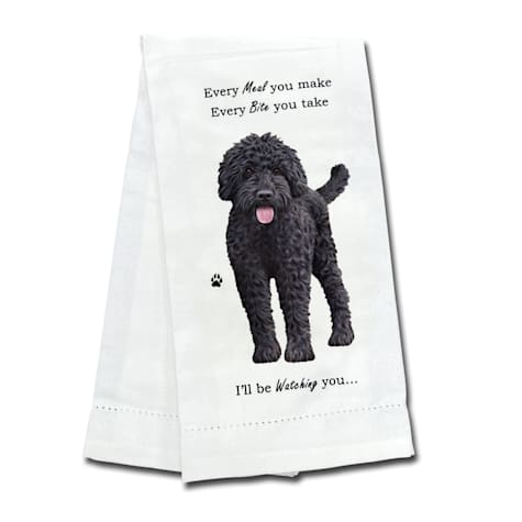 E&S Pets Dark Labradoodle Kitchen Towel