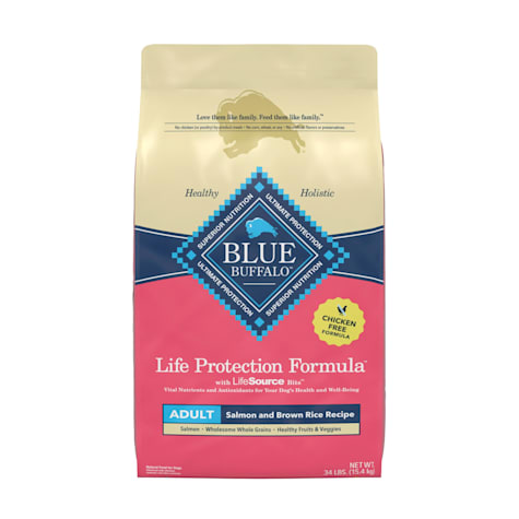 Blue Buffalo Life Protection Formula Salmon & Brown Rice Recipe Made with Natural Ingredients Adult Dry Dog Food