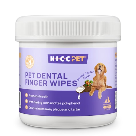 HICC Pet Peanut Butter Dental Finger Wipes
