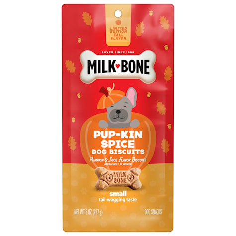 Milk-Bone Pup-kin Spice Small Artificial Pumpkin & Spice Flavor Dog Biscuits