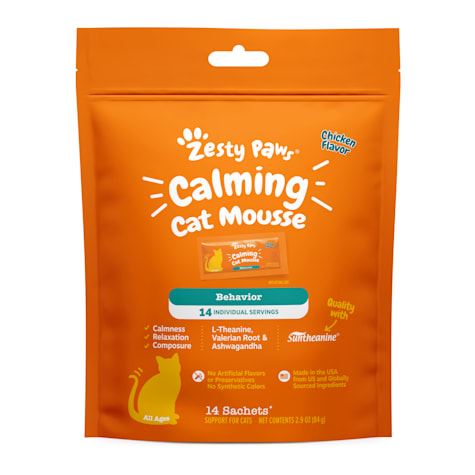 Zesty Paws Mousse Calming, Chicken for Cats